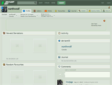Tablet Screenshot of northwolf.deviantart.com