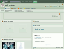Tablet Screenshot of jessie-bo-bessy.deviantart.com