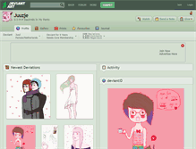 Tablet Screenshot of juuzje.deviantart.com