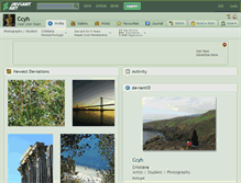 Tablet Screenshot of ccyh.deviantart.com
