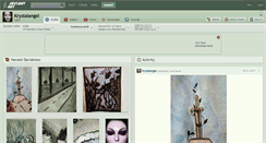 Desktop Screenshot of krystalangel.deviantart.com