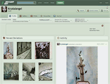 Tablet Screenshot of krystalangel.deviantart.com