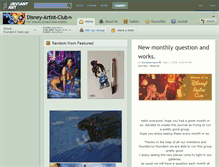 Tablet Screenshot of disney-artist-club.deviantart.com