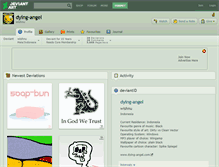 Tablet Screenshot of dying-angel.deviantart.com