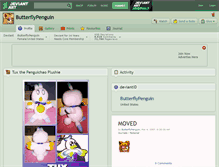 Tablet Screenshot of butterflypenguin.deviantart.com