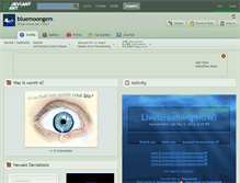 Tablet Screenshot of bluemoongem.deviantart.com