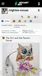 Mobile Screenshot of mightee-mouse.deviantart.com