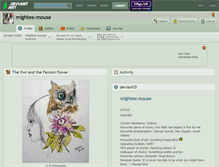 Tablet Screenshot of mightee-mouse.deviantart.com