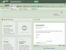 Tablet Screenshot of nicoja.deviantart.com