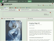 Tablet Screenshot of preying-mantis.deviantart.com