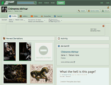 Tablet Screenshot of chimeres-mirinar.deviantart.com