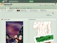 Tablet Screenshot of kiba-kun1289.deviantart.com