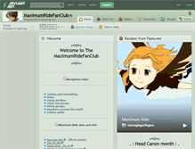 Tablet Screenshot of maximumridefanclub.deviantart.com