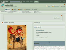 Tablet Screenshot of hockeychick.deviantart.com