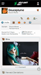 Mobile Screenshot of douceplume.deviantart.com