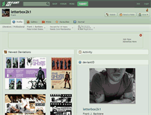 Tablet Screenshot of letterbox2k1.deviantart.com