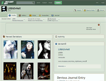 Tablet Screenshot of lilithovhell.deviantart.com