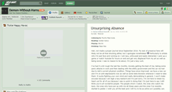Desktop Screenshot of demon-without-horns.deviantart.com