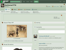 Tablet Screenshot of dantheman9758.deviantart.com