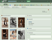 Tablet Screenshot of defabs.deviantart.com