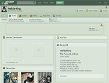 Tablet Screenshot of leafdarking.deviantart.com