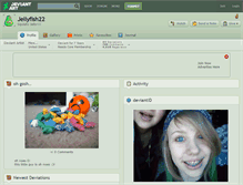 Tablet Screenshot of jellyfish22.deviantart.com