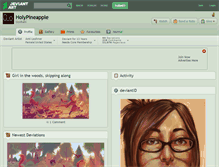 Tablet Screenshot of holypineapple.deviantart.com