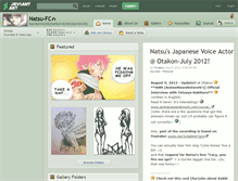 Tablet Screenshot of natsu-fc.deviantart.com