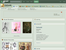 Tablet Screenshot of darkyodd.deviantart.com