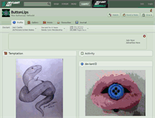 Tablet Screenshot of buttonlips.deviantart.com