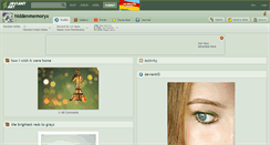 Desktop Screenshot of hiddenmemoryx.deviantart.com