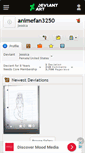 Mobile Screenshot of animefan3250.deviantart.com