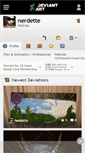 Mobile Screenshot of nerdette.deviantart.com