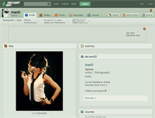 Tablet Screenshot of man0.deviantart.com