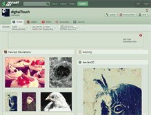 Tablet Screenshot of digitaltouch.deviantart.com