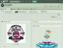 Tablet Screenshot of el-argento.deviantart.com