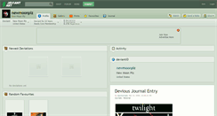 Desktop Screenshot of newmoonplz.deviantart.com