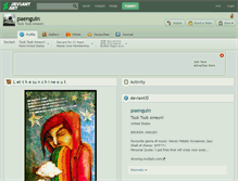 Tablet Screenshot of paenguin.deviantart.com