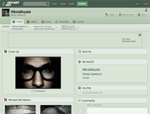 Tablet Screenshot of nikolaroyale.deviantart.com