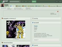 Tablet Screenshot of cacyn.deviantart.com