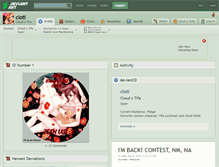Tablet Screenshot of cloti.deviantart.com