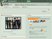 Tablet Screenshot of nanao29.deviantart.com