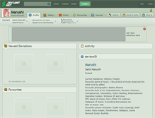 Tablet Screenshot of marushi.deviantart.com