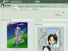 Tablet Screenshot of momoka.deviantart.com