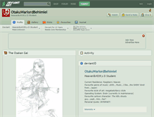 Tablet Screenshot of otakuwarlordbehimiel.deviantart.com