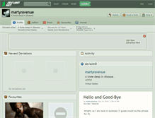 Tablet Screenshot of martyravenue.deviantart.com