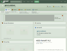 Tablet Screenshot of garuru-platoon.deviantart.com