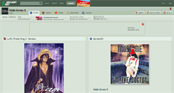 Desktop Screenshot of hide-loves-x.deviantart.com