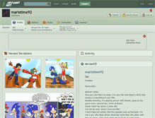 Tablet Screenshot of mariotime92.deviantart.com