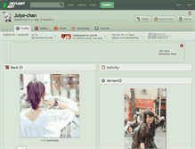 Tablet Screenshot of julye-chan.deviantart.com